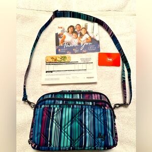 LUG medium top handle Crossbody - scoop SE LoveStripe Multi